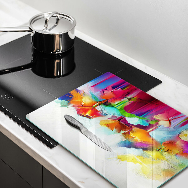 Cubre encimera Flores pintadas