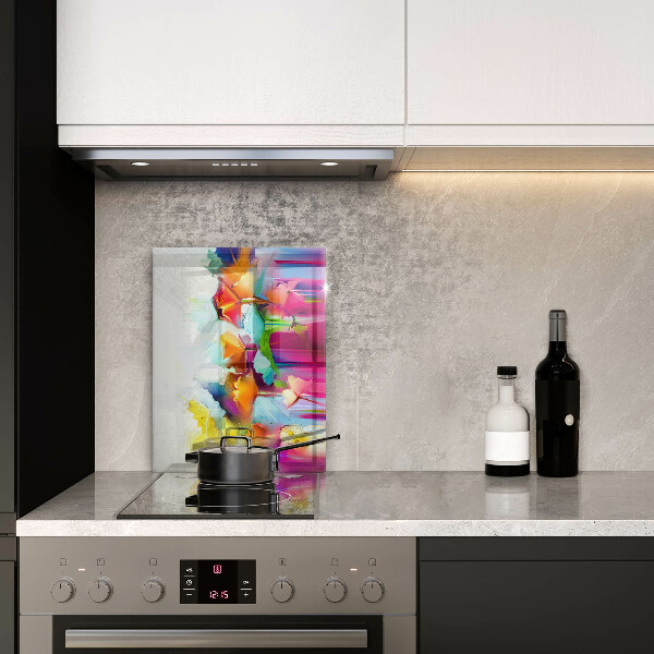 Cubre encimera Flores pintadas