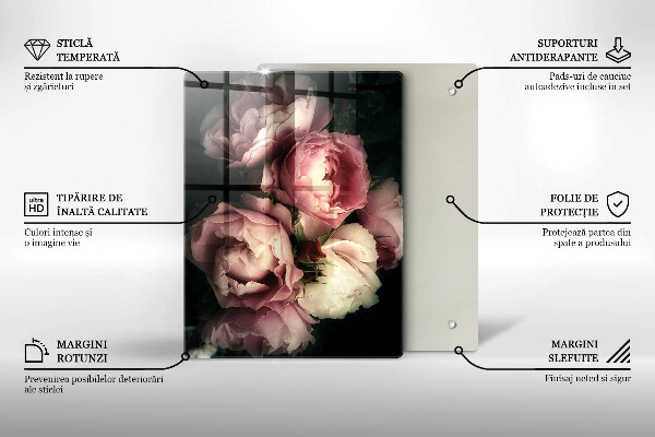 Cubre encimera Flores de peonía