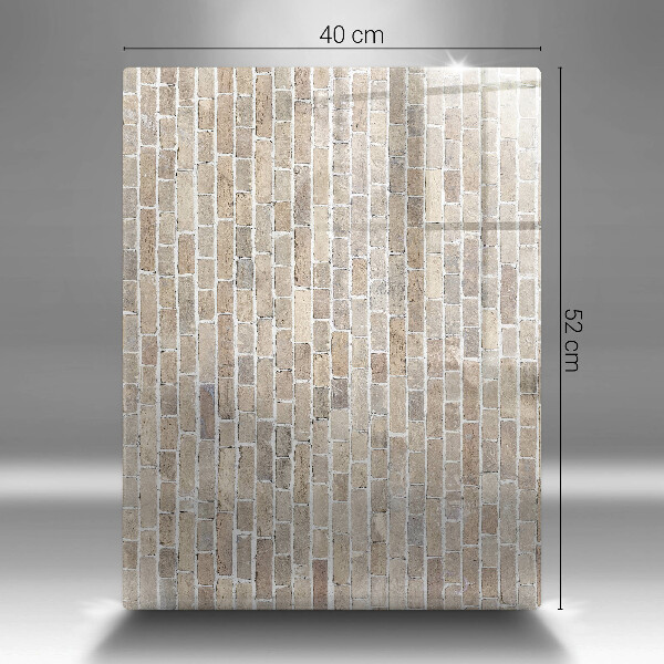 Cubre encimera Pared de ladrillo brillante