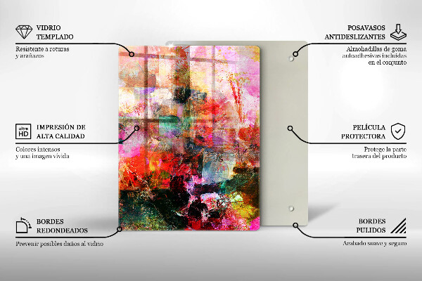 Cubre encimera Abstracción de pintura