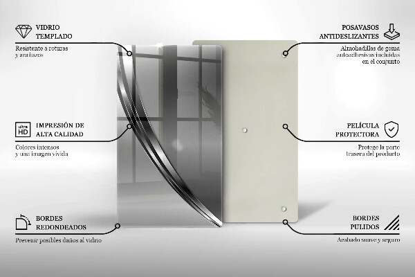 Cubre encimera Abstracción de metales
