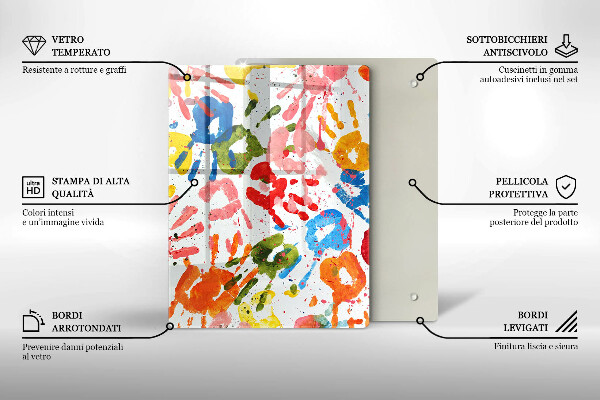 Cubre encimera Huellas de manos de niños.