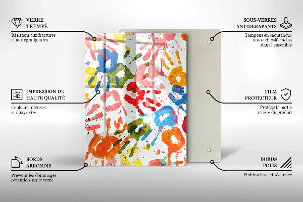 Cubre encimera Huellas de manos de niños.