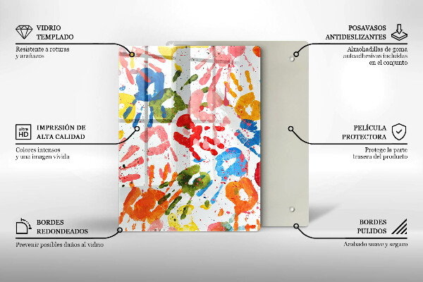 Cubre encimera Huellas de manos de niños.