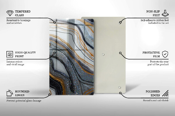 Cubre encimera Roca con oro