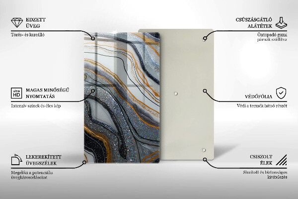 Cubre encimera Roca con oro