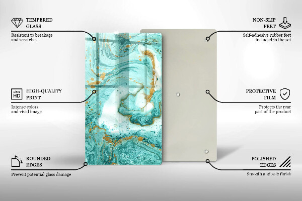 Cubre encimera Abstracción azul