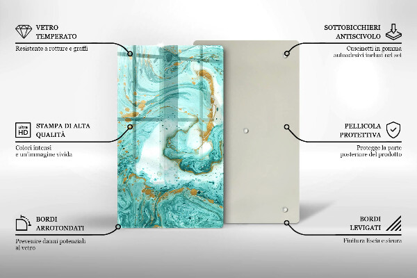 Cubre encimera Abstracción azul