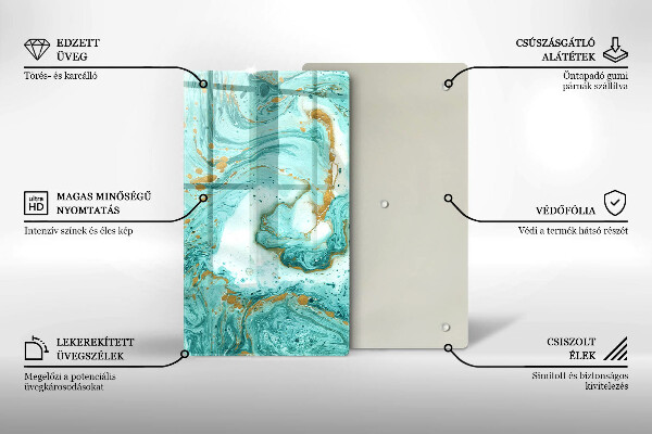 Cubre encimera Abstracción azul