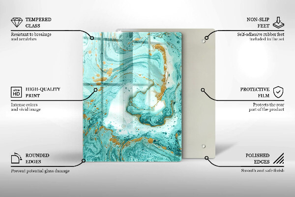 Cubre encimera Abstracción azul