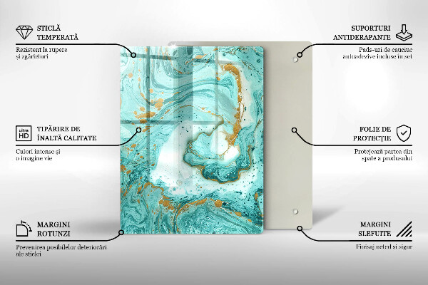 Cubre encimera Abstracción azul