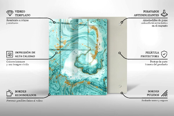 Cubre encimera Abstracción azul