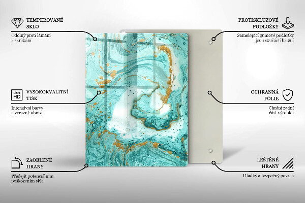Cubre encimera Abstracción azul