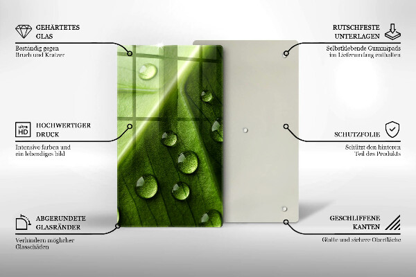Cubre encimera Hoja y rocío de la naturaleza