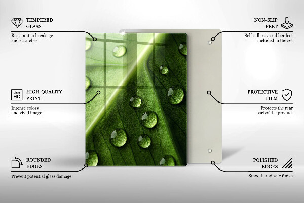 Cubre encimera Hoja y rocío de la naturaleza