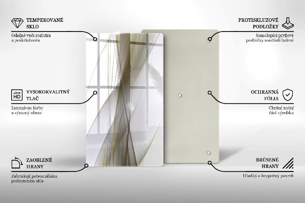 Cubre encimera Diseño de líneas abstractas.