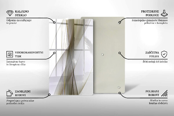Cubre encimera Diseño de líneas abstractas.