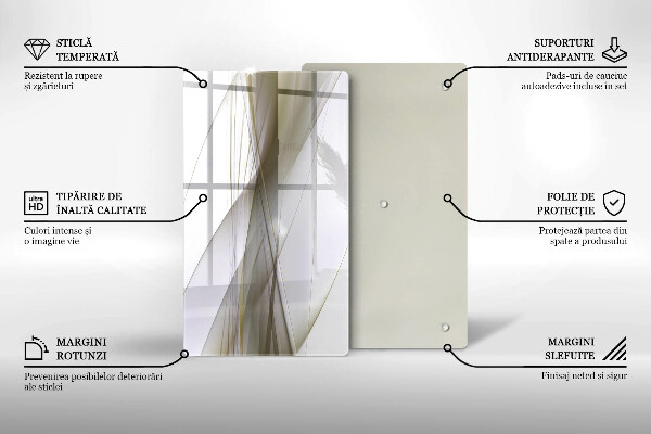 Cubre encimera Diseño de líneas abstractas.