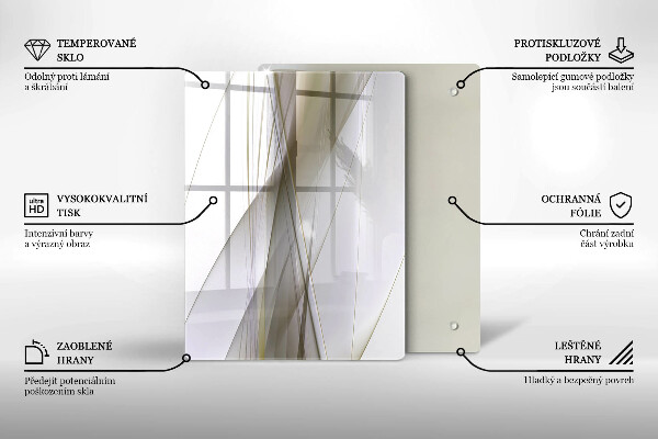 Cubre encimera Diseño de líneas abstractas.