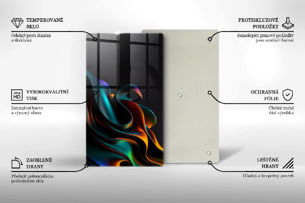 Cubre encimera Abstracción colorida