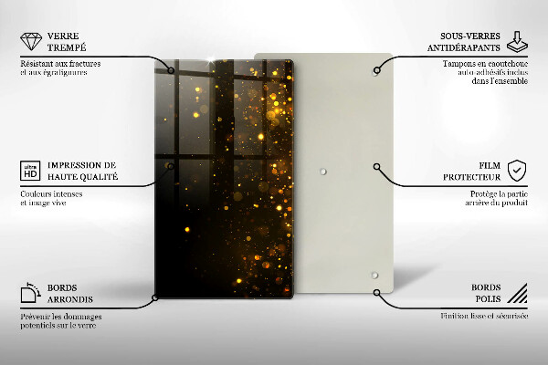 Cubre encimera Brillo dorado