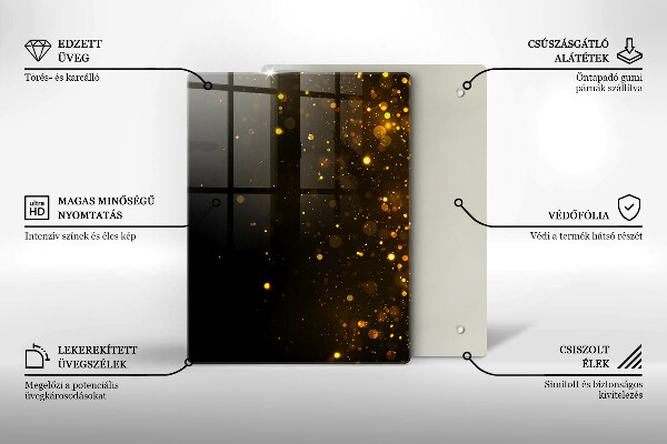 Cubre encimera Brillo dorado