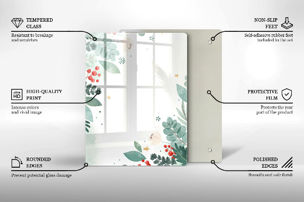 Cubre encimera Hojas de acuarela