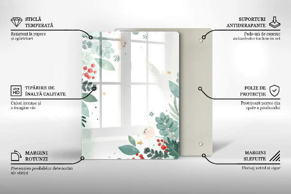 Cubre encimera Hojas de acuarela