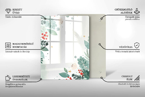 Cubre encimera Hojas de acuarela