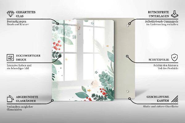 Cubre encimera Hojas de acuarela