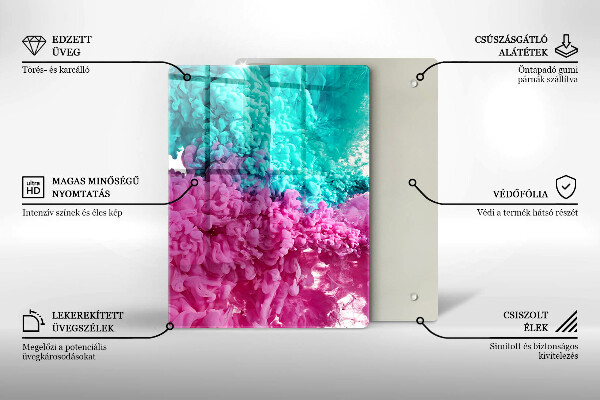Cubre encimera Humo rosa turquesa