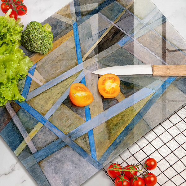 Cubre encimera Abstracción de líneas pintadas