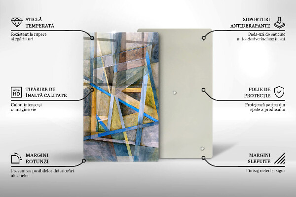 Cubre encimera Abstracción de líneas pintadas