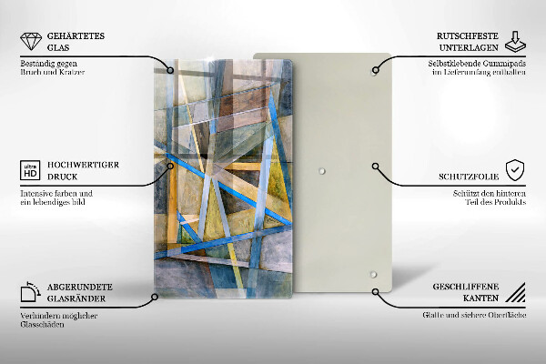 Cubre encimera Abstracción de líneas pintadas