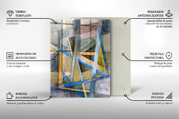 Cubre encimera Abstracción de líneas pintadas
