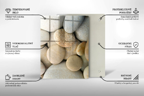 Cubre encimera Patrón de piedras ovaladas