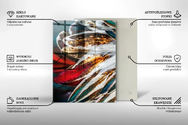 Cubre encimera Plumas de pájaro boho