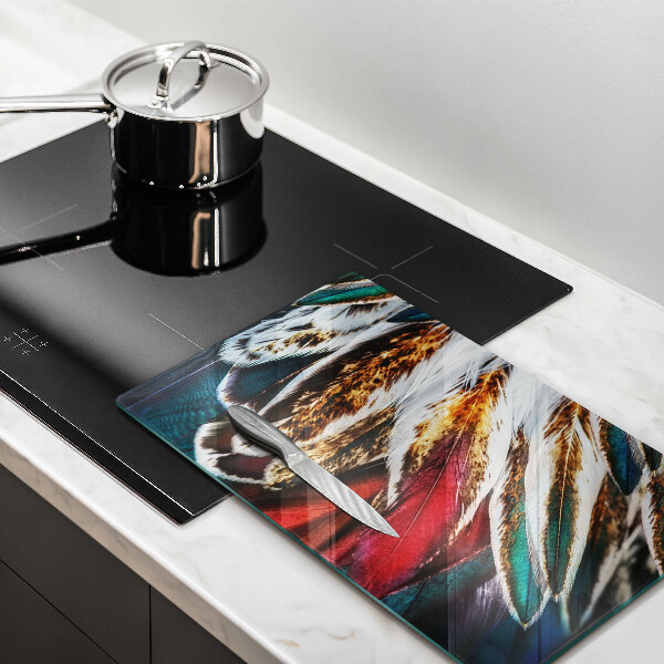 Cubre encimera Plumas de pájaro boho