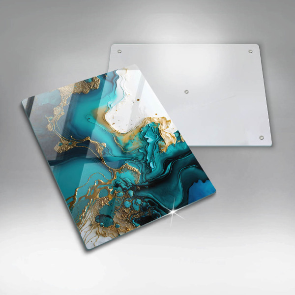 Cubre encimera Abstracción turquesa