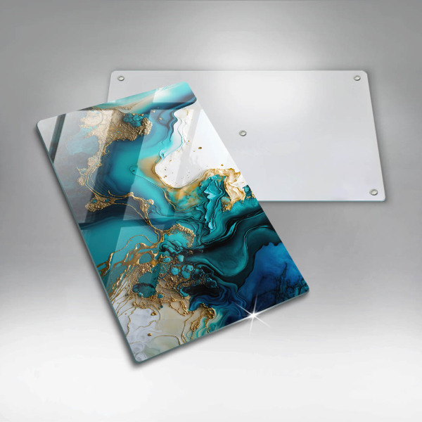 Cubre encimera Abstracción turquesa