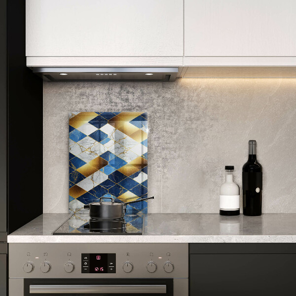 Cubre encimera Rombos de mármol dorado