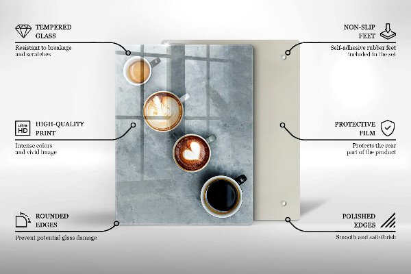 Cubre encimera Cocina - tazas de café