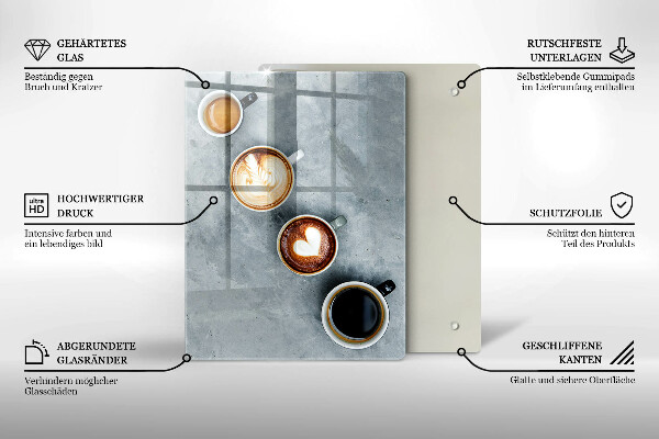 Cubre encimera Cocina - tazas de café