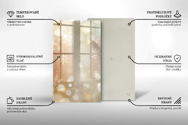 Cubre encimera Copos de nieve