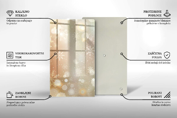 Cubre encimera Copos de nieve