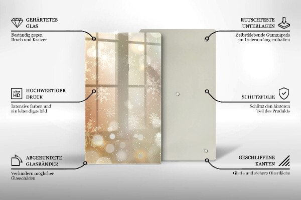 Cubre encimera Copos de nieve