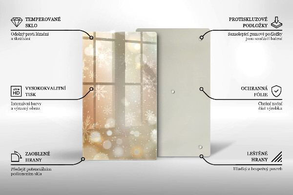 Cubre encimera Copos de nieve