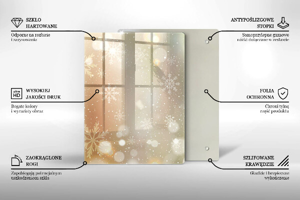 Cubre encimera Copos de nieve