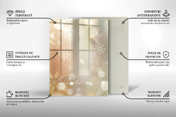 Cubre encimera Copos de nieve